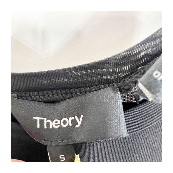 Theory Maxi Dress Womens Sleeveless Stretch Tie Was it Black Ladies Small - Picture 5 of 6